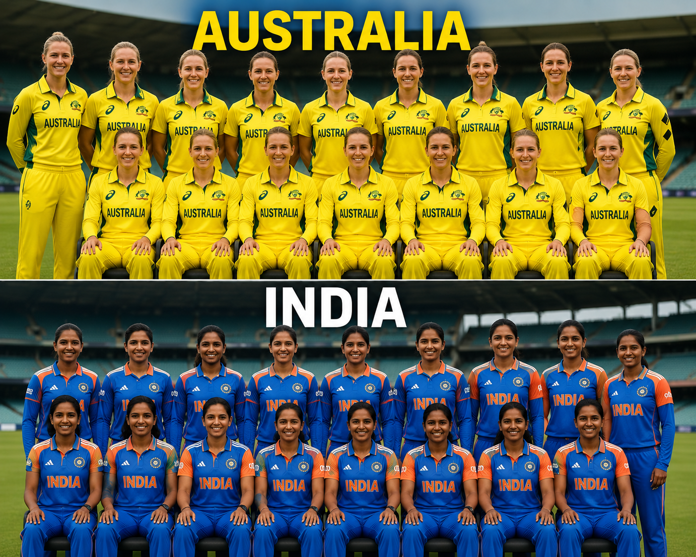 Australia Women's National Cricket Team Vs India Women's National Cricket Team Stats