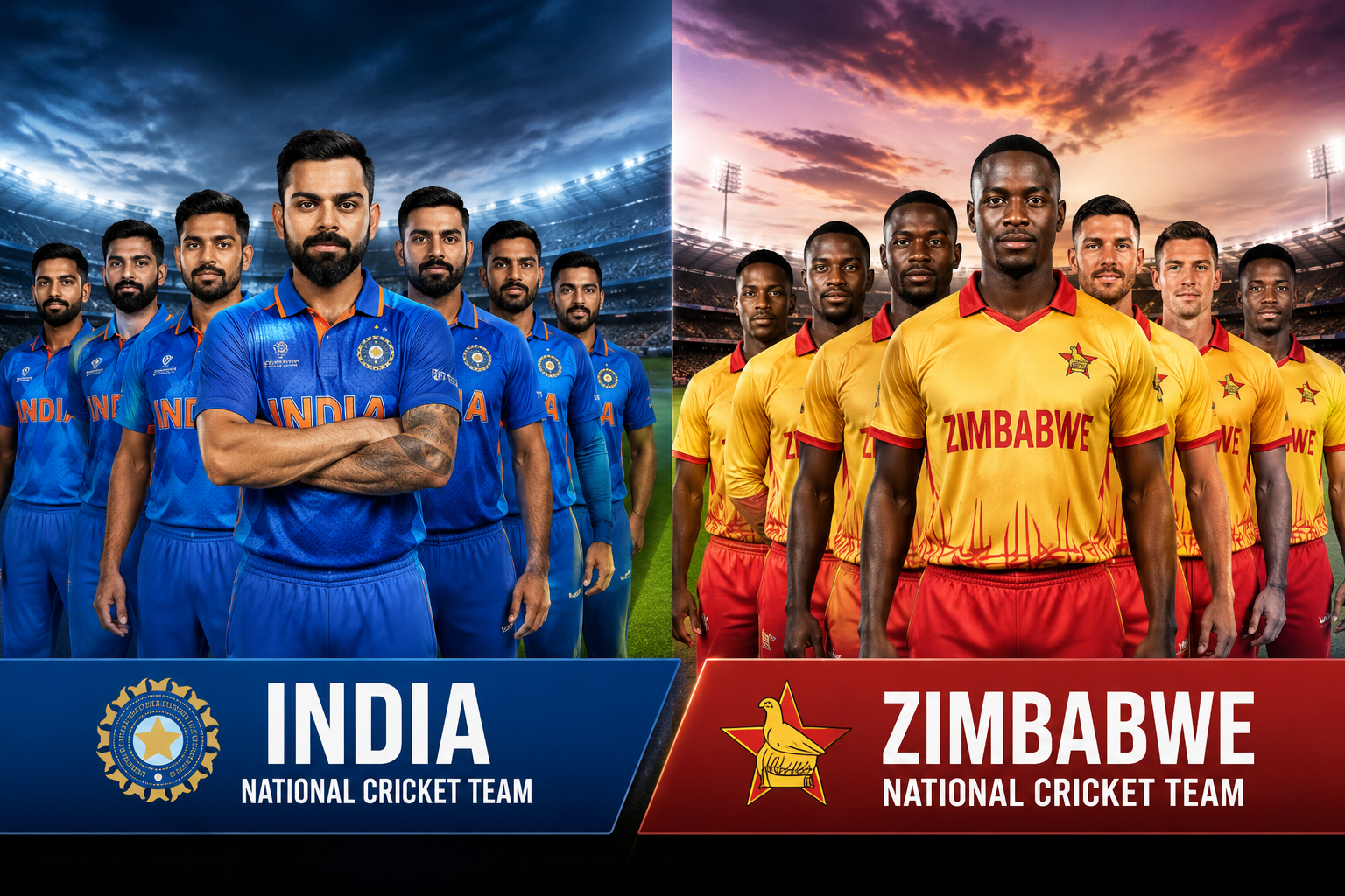 India National Cricket Team Vs Zimbabwe National Cricket Team Stats