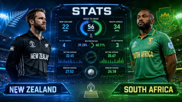 New Zealand National Cricket Team vs South Africa National Cricket Team Stats
