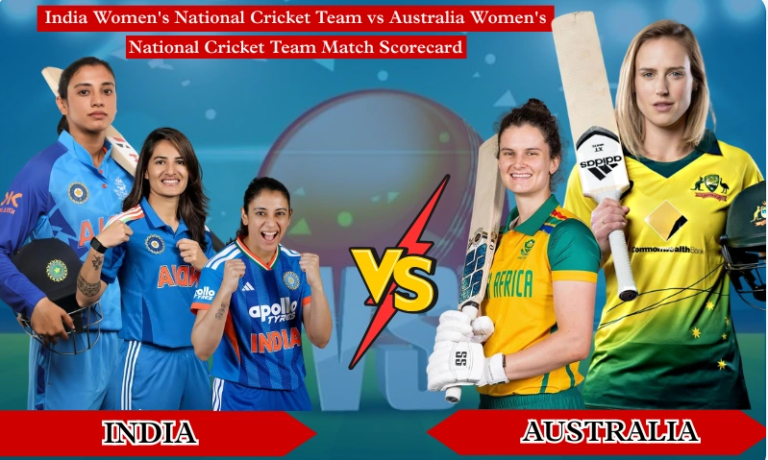 India Women's National Cricket Team Vs Australia Women's National Cricket Team Match Scorecard
