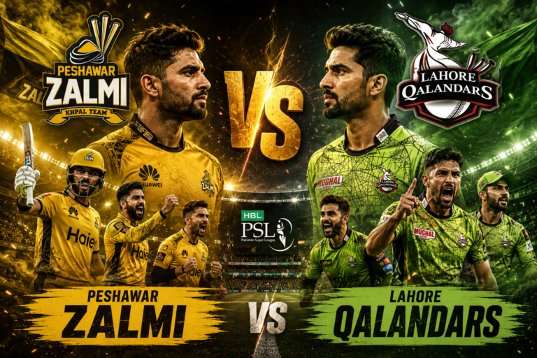 Peshawar Zalmi Vs Lahore Qalandars Timeline