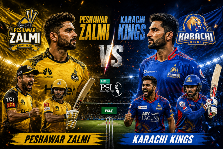 Peshawar Zalmi Vs Karachi Kings Timeline