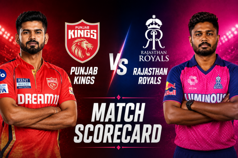 Punjab Kings Vs Rajasthan Royals Match Scorecard