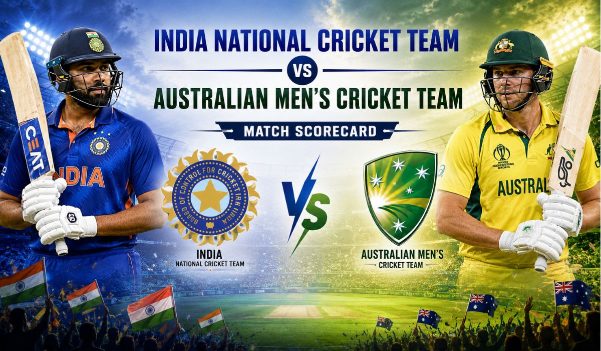 Australian Men's Cricket Team Vs India National Cricket Team Match Scorecard