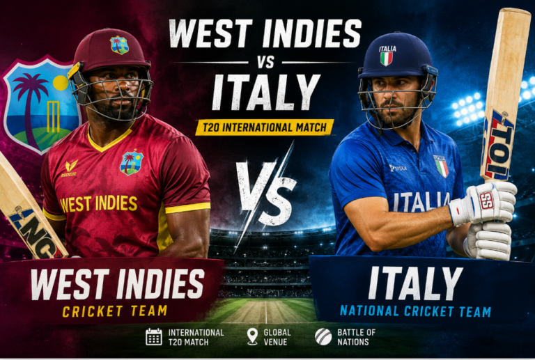 west indies cricket team vs italy national cricket team match scorecard