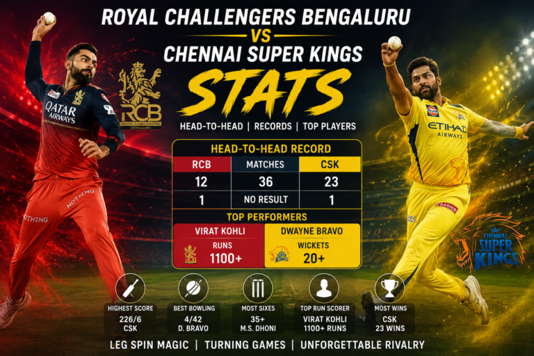 Royal Challengers Bengaluru Vs Chennai Super Kings Stats