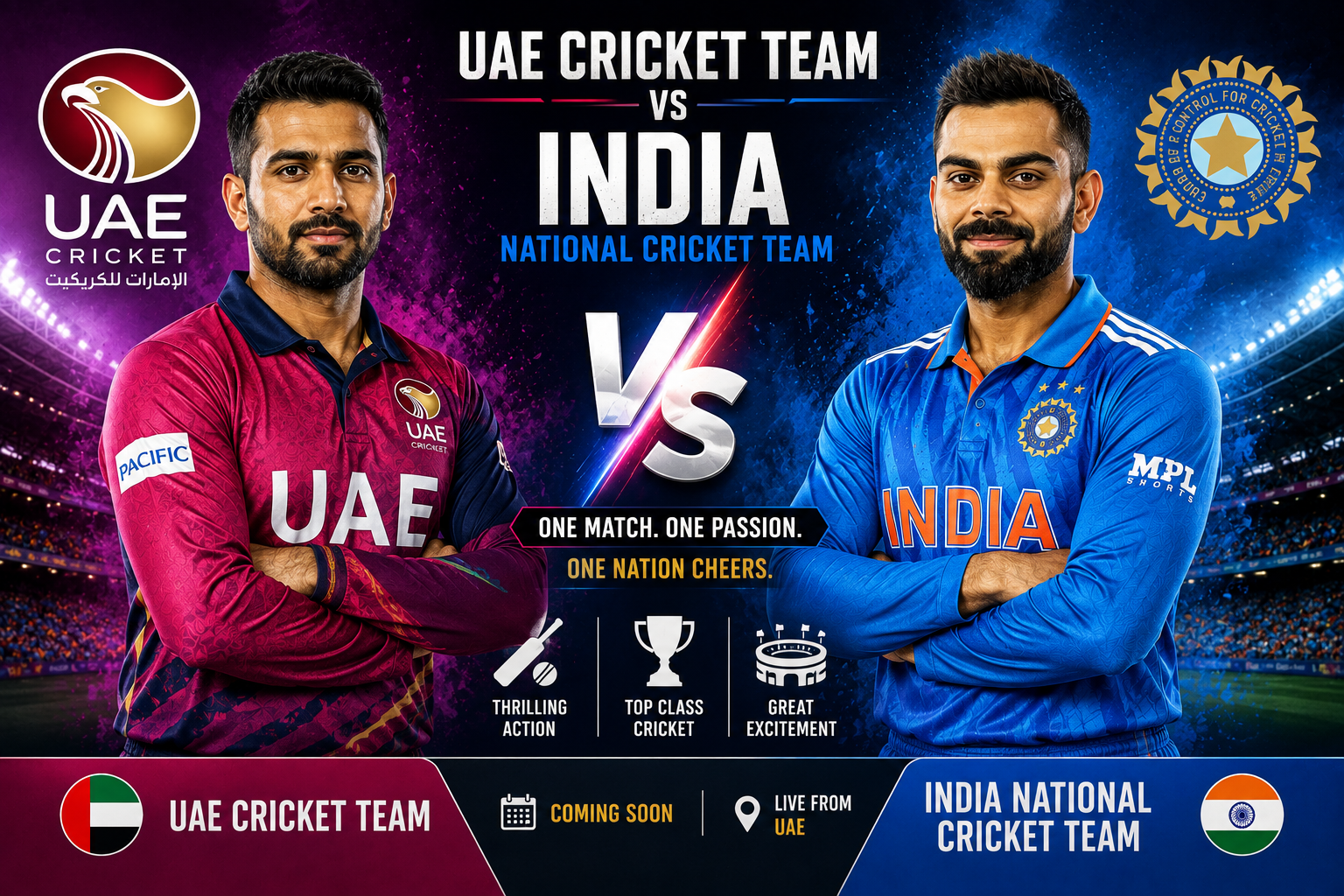 India National Cricket Team Vs United Arab Emirates National Cricket Team Players